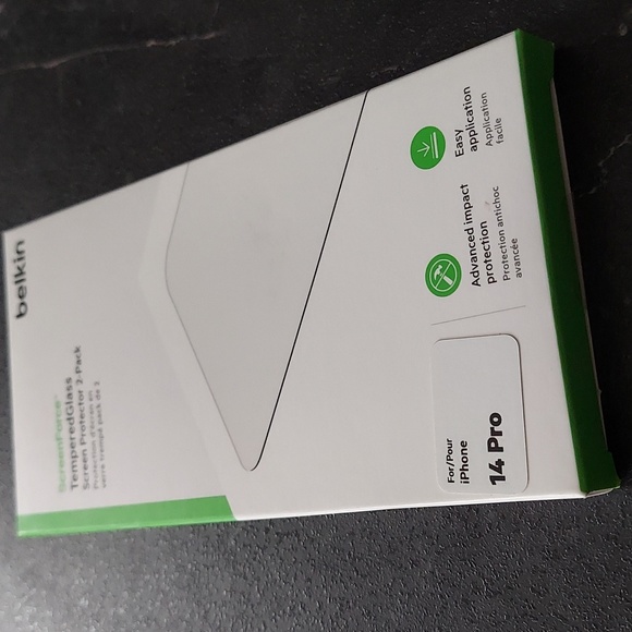 New Belkin Screen force Tempered Glass Screen Protector for iPhone 14 Pro 2-Pack - Picture 7 of 12